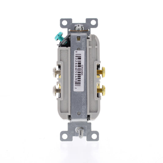 Eaton CR20BK Black 20A Duplex Outlet Receptacle Nema 5-20R 125V Bulk Commercial