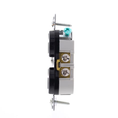 Eaton CR20BK Black 20A Duplex Outlet Receptacle Nema 5-20R 125V Bulk Commercial