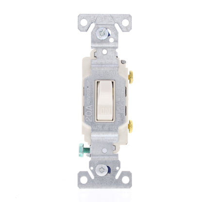 Eaton Lt Almond COMMERCIAL Single Pole Wall Toggle Light Switch 20A Bulk CS120LA