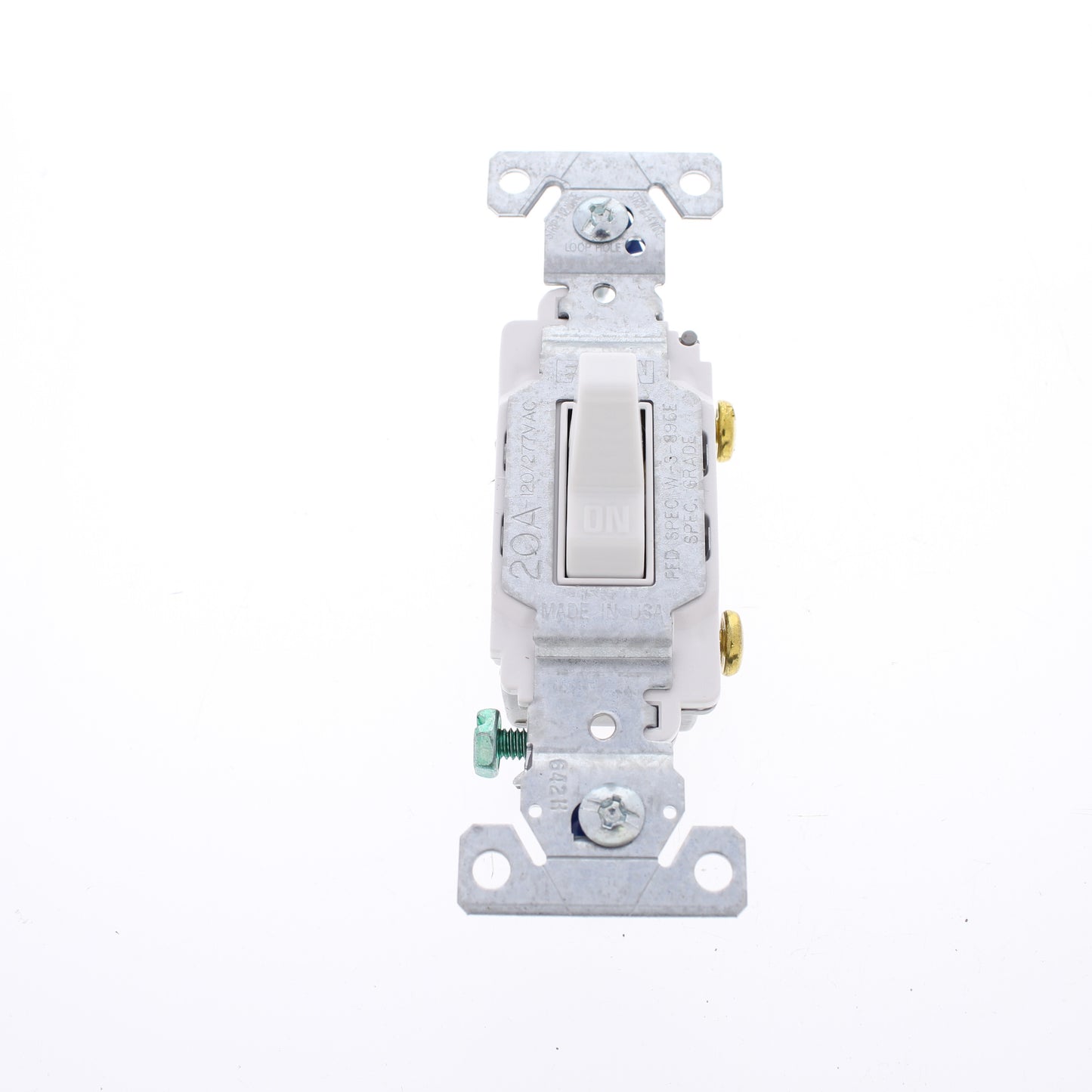 10 Eaton White Commercial Single Pole ON/OFF Toggle Light Switches 20A CS120W