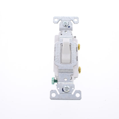 10 Eaton White Commercial Single Pole ON/OFF Toggle Light Switches 20A CS120W