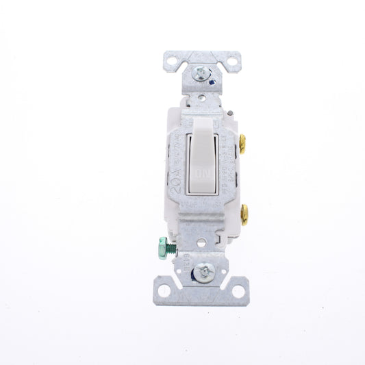 10 Eaton White Commercial Single Pole ON/OFF Toggle Light Switches 20A CS120W