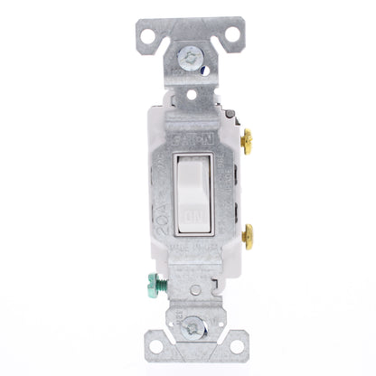 10 Eaton White Commercial Single Pole ON/OFF Toggle Light Switches 20A CS120W