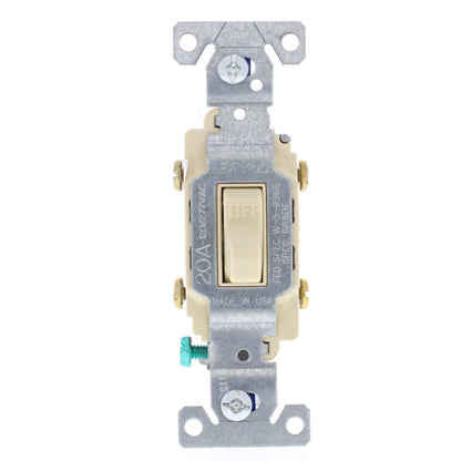 10 Eaton Ivory Commercial Double Pole Toggle Wall Light Switcesh 20A Bulk CS220V