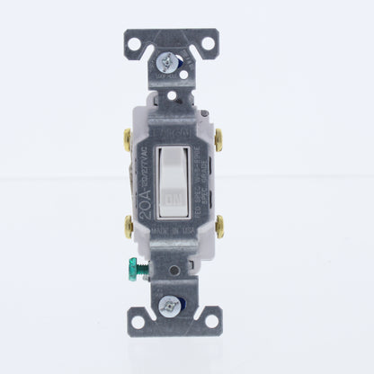Eaton White Commercial Double Pole Toggle Wall Light Switch 20A Bulk CS220W