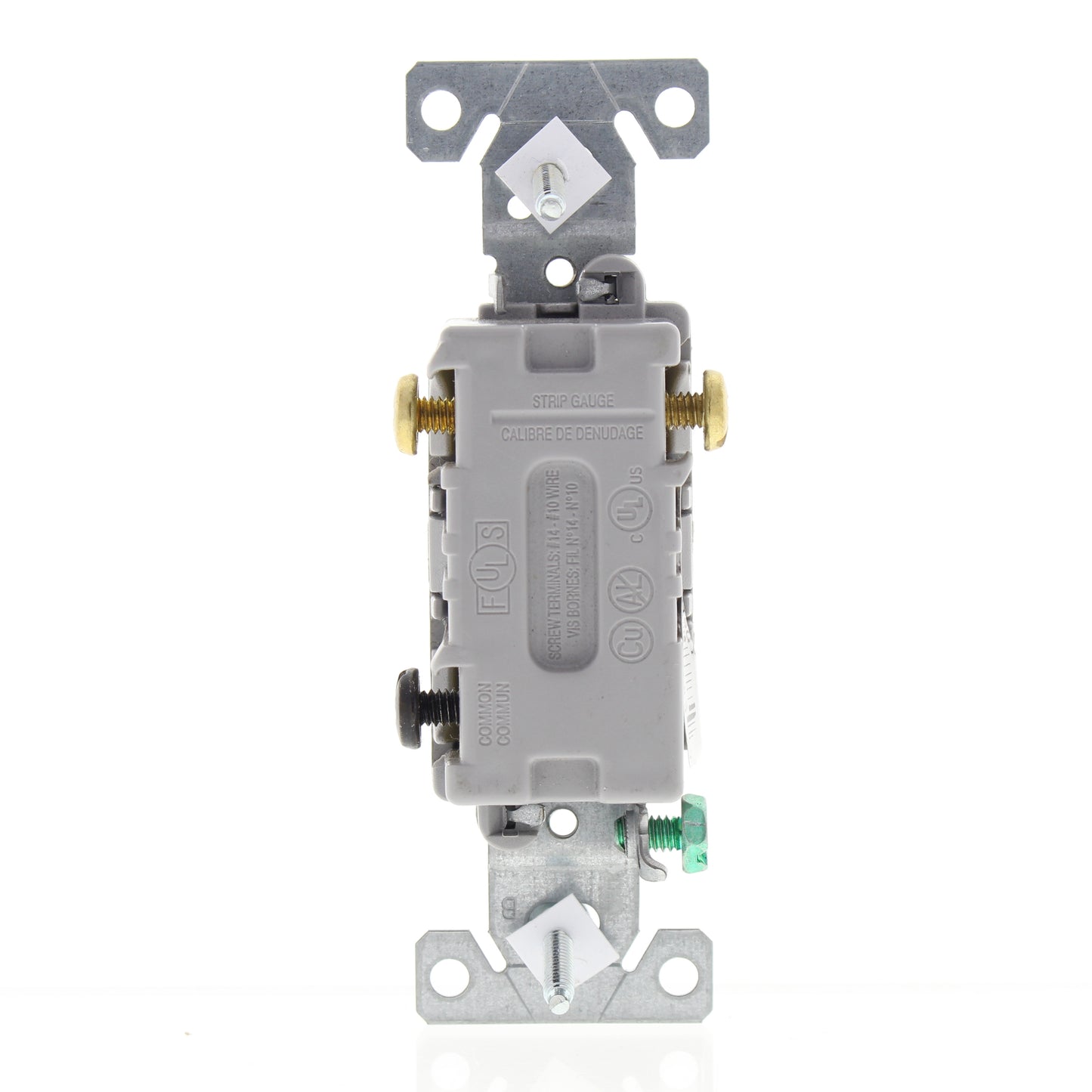 Eaton CS315GY Gray Commercial Grade Toggle Light Switch 3-Way 15A 120/277V Bulk