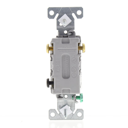 Eaton CS315GY Gray Commercial Grade Toggle Light Switch 3-Way 15A 120/277V Bulk