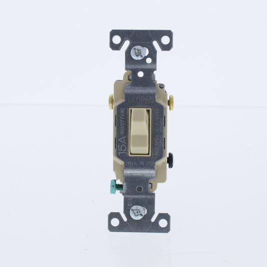 Eaton CS315V Ivory Commercial Grade Toggle Wall Light Switch 3-Way 15A Bulk