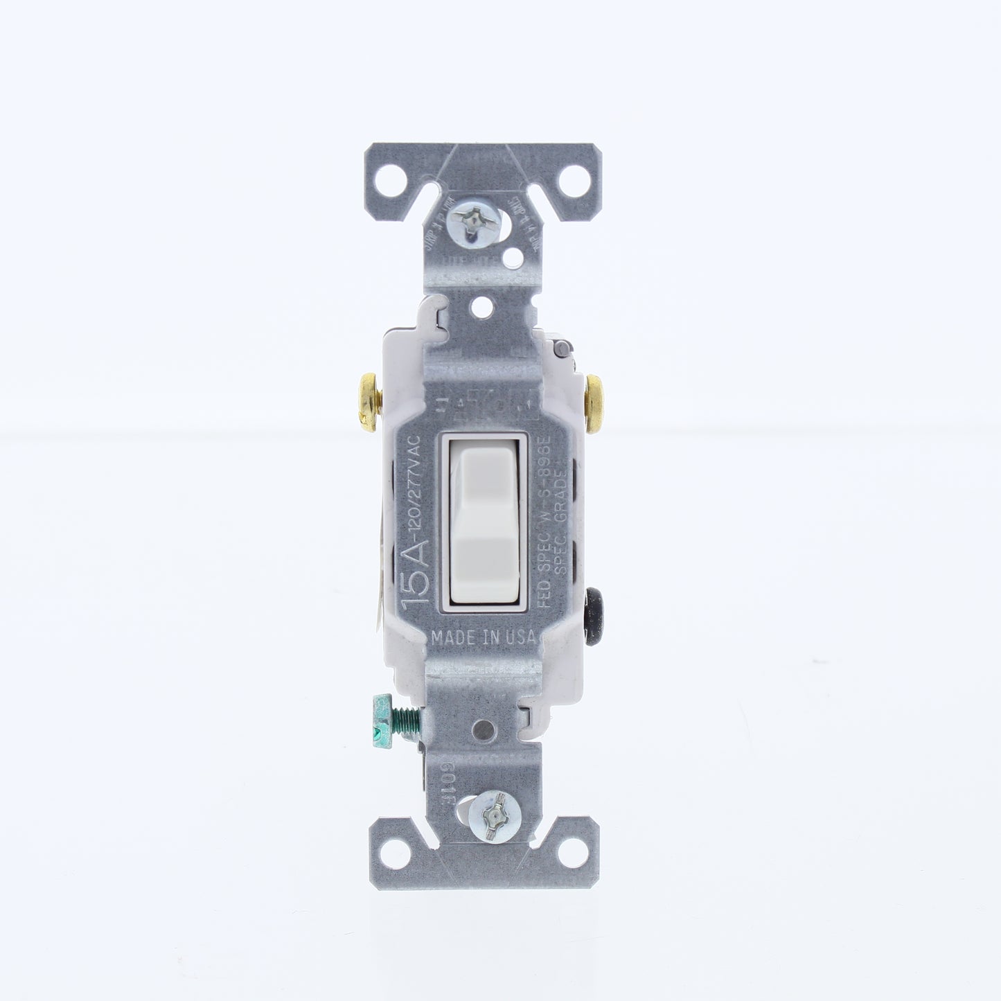 Eaton White Commercial Grade Toggle Wall Light Switch 3-Way 15A Bulk CS315W