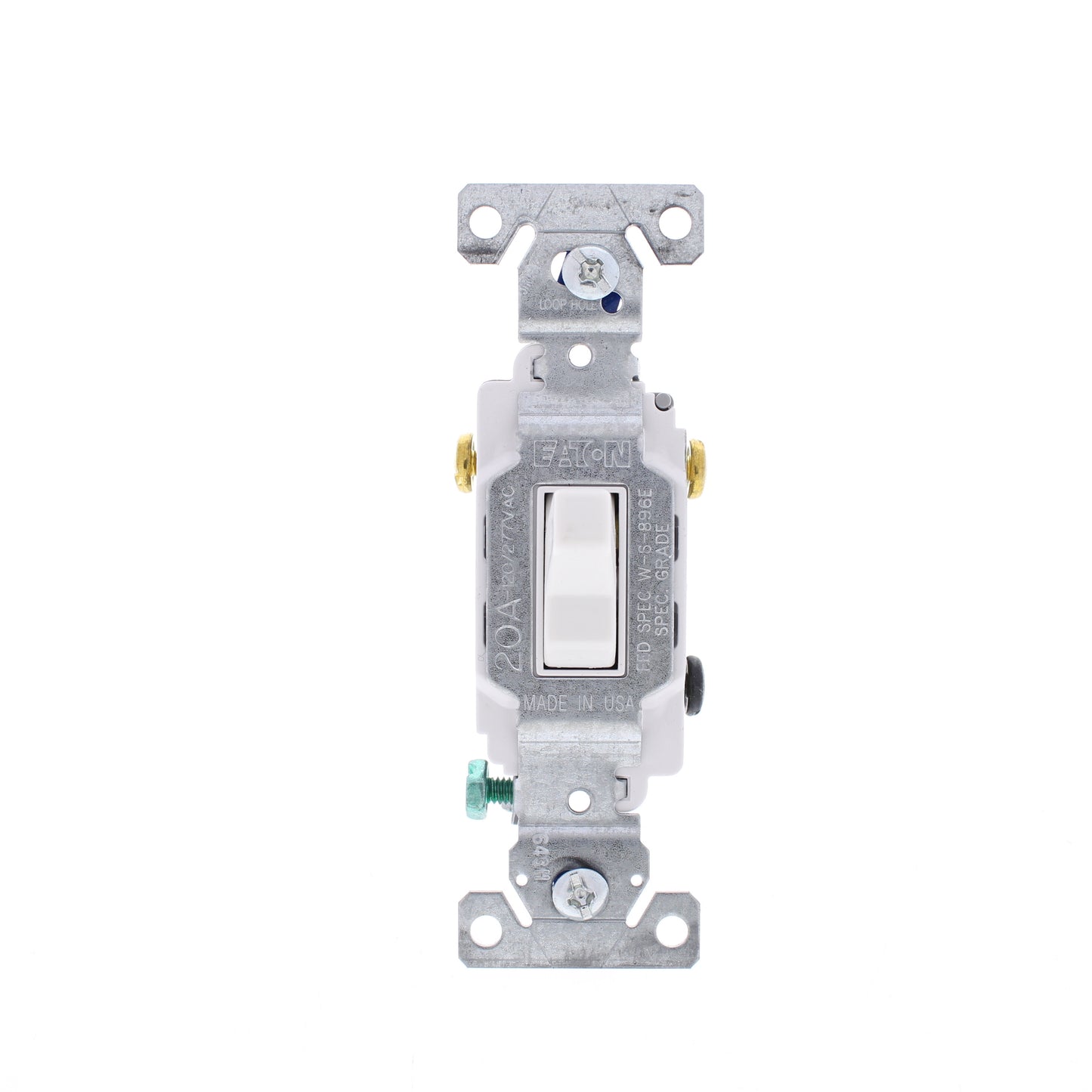 10 Eaton White Commercial Toggle Wall Light Switches 3-Way Control 20A CS320W