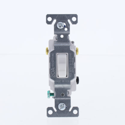 Eaton White Commercial Toggle Wall Light Switch 3-Way 20A Bulk CS320W