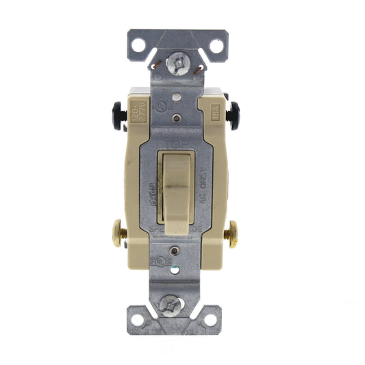 Eaton CS415V Ivory Commercial Toggle Wall Light Switches 4Way 15A 120/277V Bulk