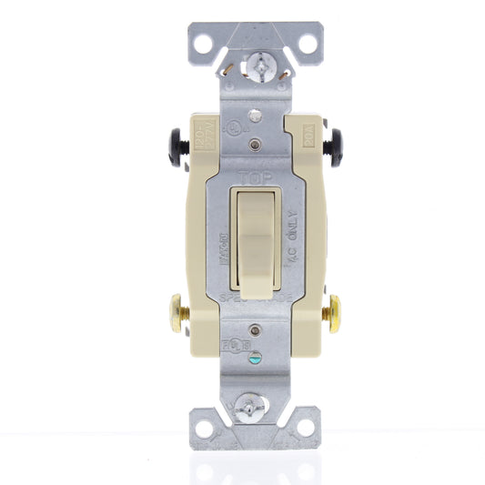Eaton CS420V Ivory Commercial Grade Toggle Wall Light Switches 4-Way 20A Bulk
