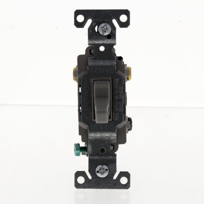 Eaton CSB320GY Gray 3-Way Commercial Grade Toggle Wall Light Switch 20A 120/277V