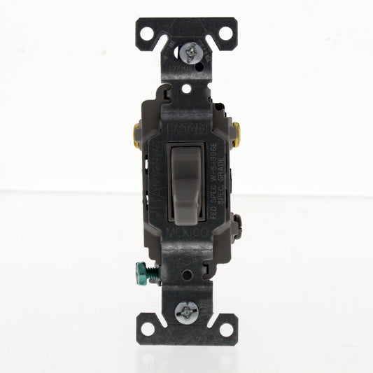 Eaton CSB320GY Gray 3-Way Commercial Grade Toggle Wall Light Switch 20A 120/277V