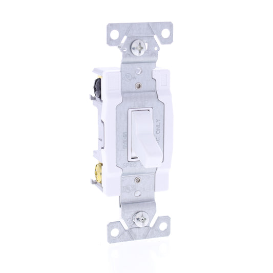 Eaton CSB420W White Commercial Grade 4-Way Toggle Wall Light Switch 20A 120/277V