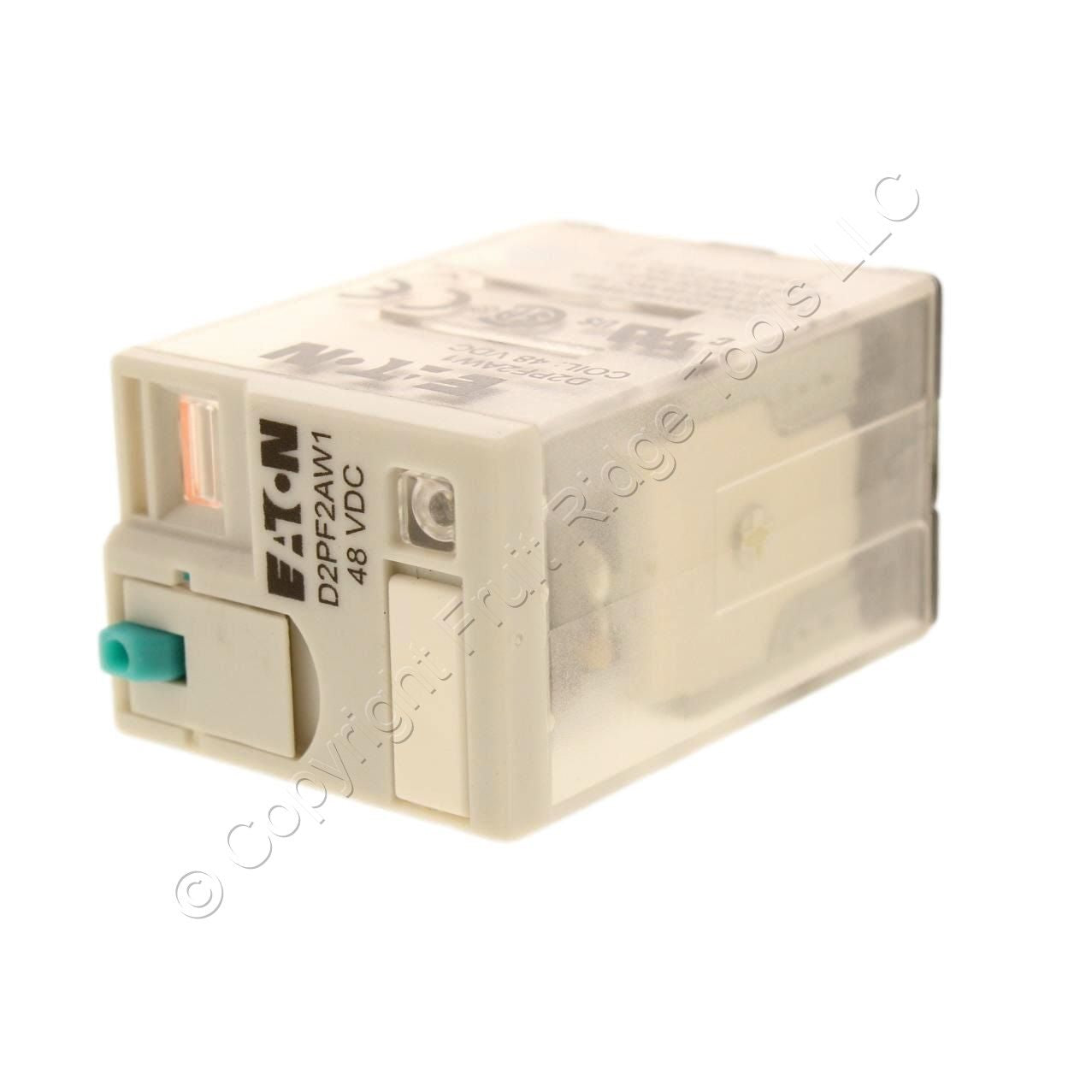 Eaton D2 Series Plug-In Control Relay DPDT 48VDC Coil 10A 2,600 Ohm D2PF2AW1