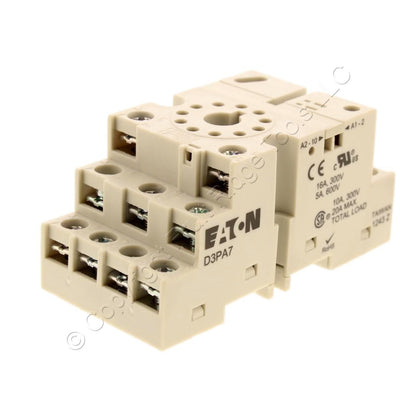 Eaton D3 Socket for D3PR3 D3PF3 D3PR5 Relays Size A 600V 5A D3PA7-A2