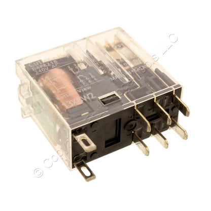 Eaton D4 Spade Plug-In Relay w/Indicator Light DPDT 240VAC Coil 10A D4PR21B