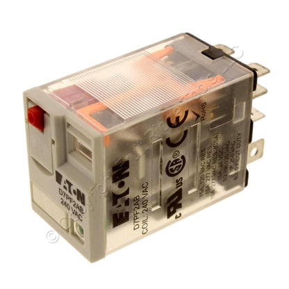 Eaton D7 Plug-In Power Relay DPDT 240VAC Coil 15A 15,720 Ohm Full Featured