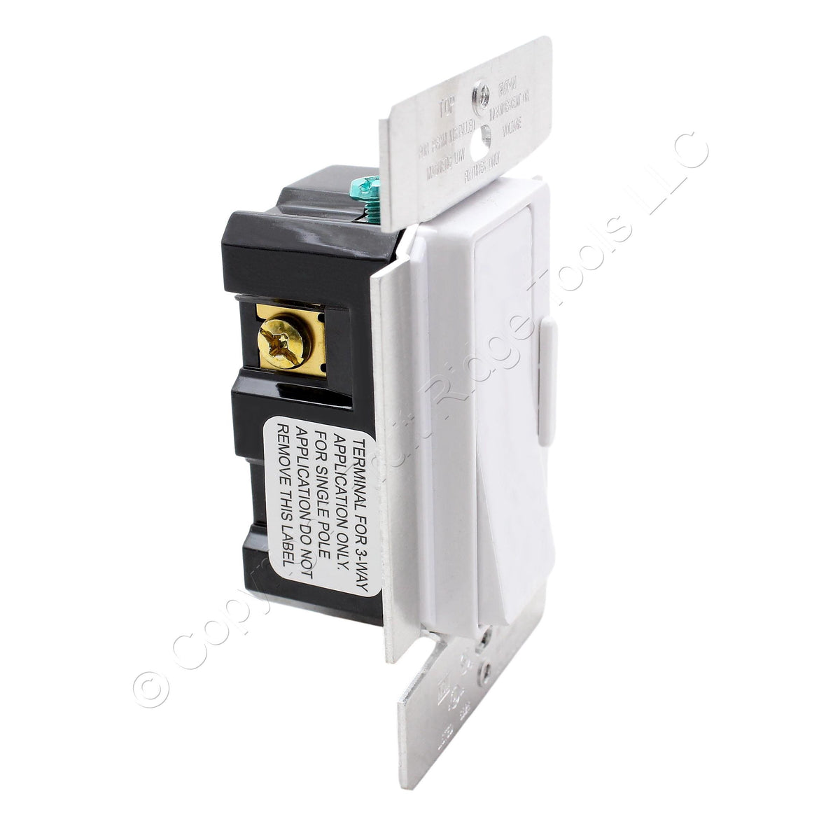 Eaton DI10P-W White Single-Pole/3-Way Decorator Slide Dimmer Incandescent 1000W
