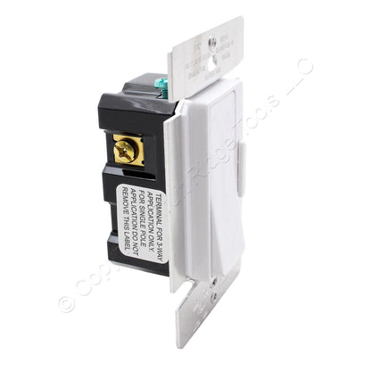 Eaton DI10P-W White Single-Pole/3-Way Decorator Slide Dimmer Incandescent 1000W