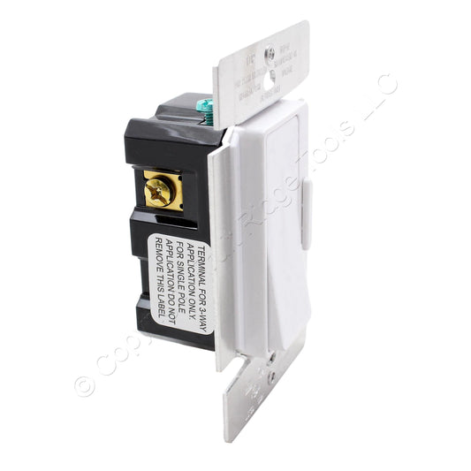 Eaton DI10P-W White Single-Pole/3-Way Decorator Slide Dimmer Incandescent 1000W