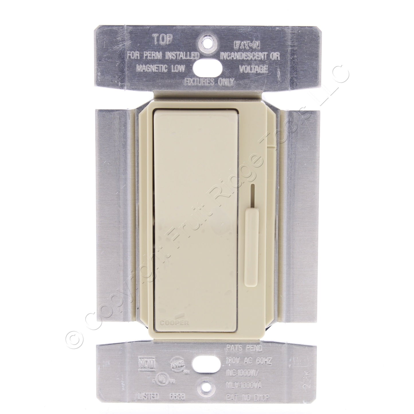 Eaton Lt Almond 1-Pole/3-Way Decorator Slide Dimmer Incandescent 1000W DI10P-LA