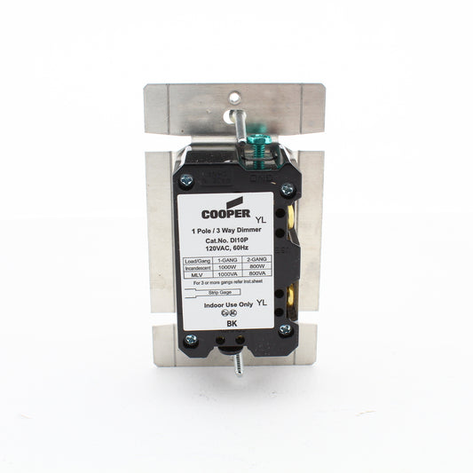 Eaton Ivory Single-Pole/3-Way Decorator Slide Dimmer Incandescent 1000W DI10P-I