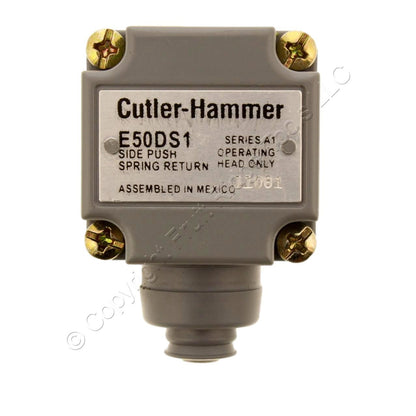 Eaton E50 Heavy Duty Sealed Limit Switch Side Pushbutton Spring Return E50DS1