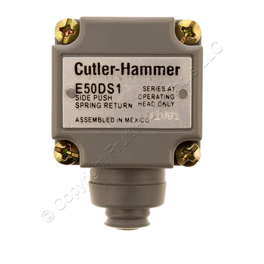 Eaton E50 Heavy Duty Sealed Limit Switch Side Pushbutton Spring Return E50DS1