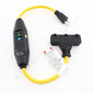 Eaton In-Line 2ft Portable 12/3 Gfci Cordset 3R 15A 3-Tap Auto Reset Gfi11A139