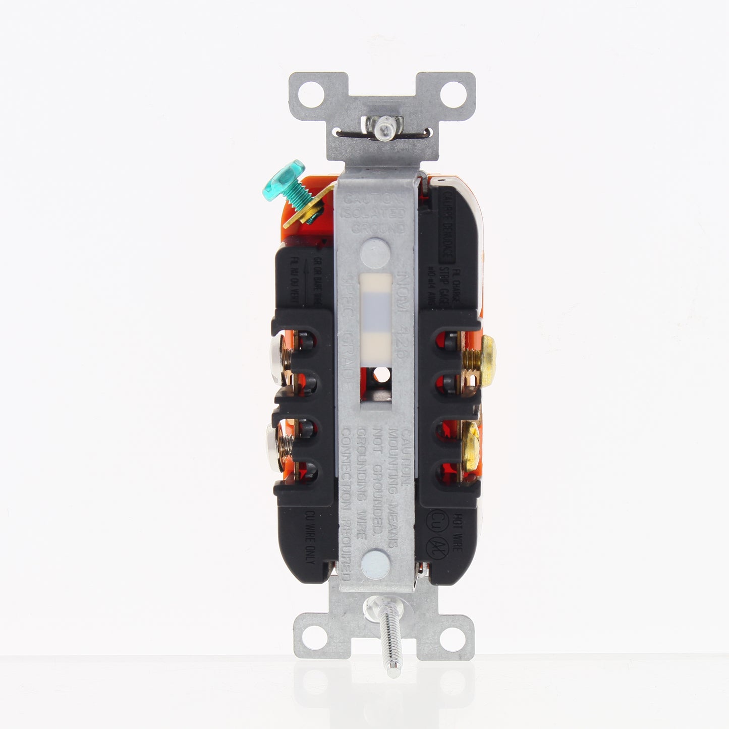 Eaton Orange Isolated Ground Heavy Duty Receptacle Outlet 20A 125V IG5362RN