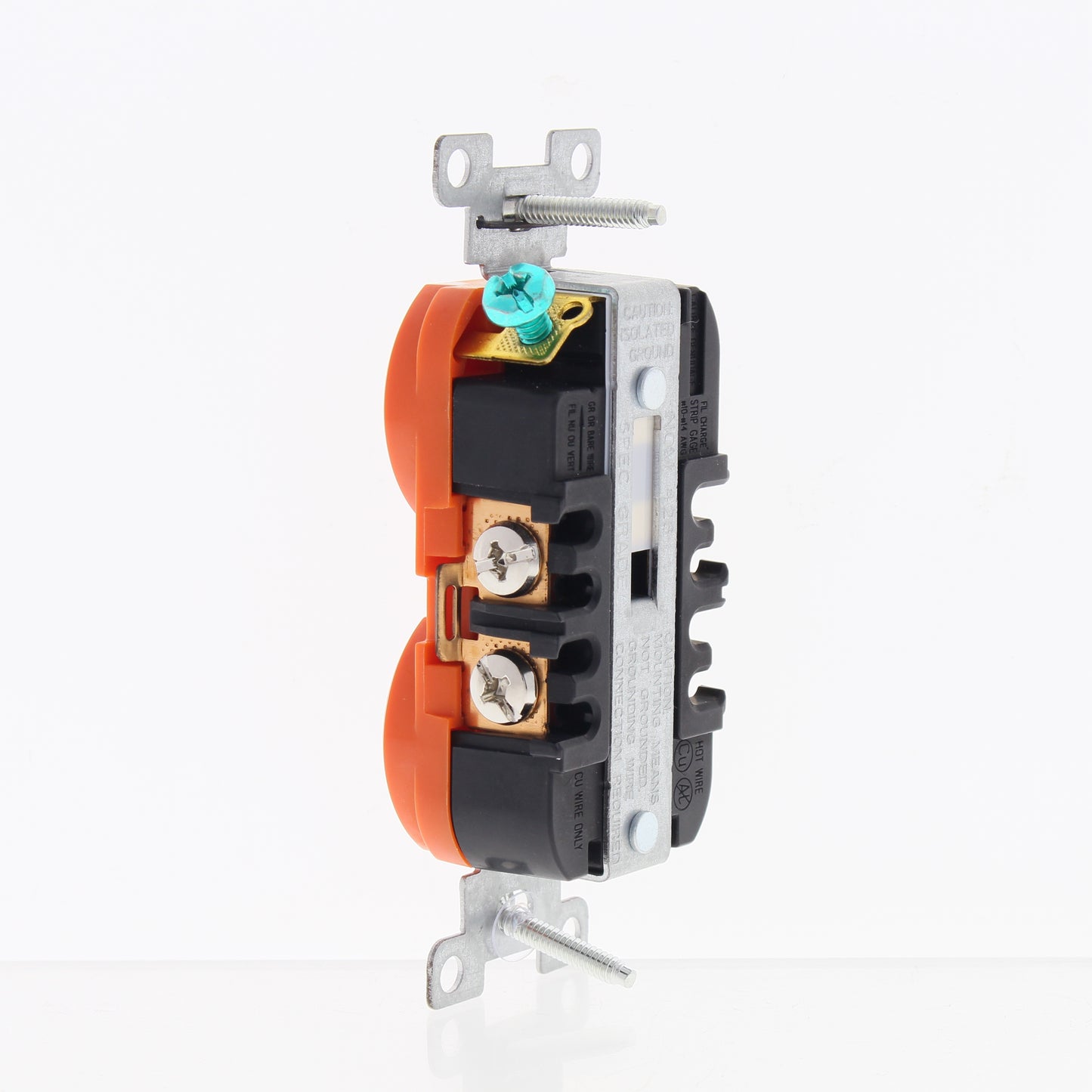 Eaton Orange Isolated Ground Heavy Duty Receptacle Outlet 20A 125V IG5362RN