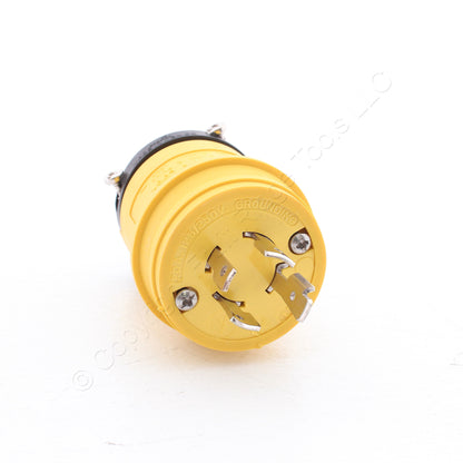 Eaton Yellow Corrosion Resistant Twist Locking Plug L14-20P 20A 125/250V L1420PY