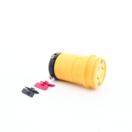 Eaton Yellow Corrosion Resistant Locking Connector L16-20 20A 480V 3� L1620CY
