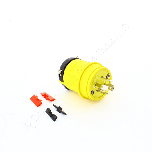 Eaton Yellow Corrosion Resistant Twist Locking Plug L16-20P 20A 480V 3� L1620PY
