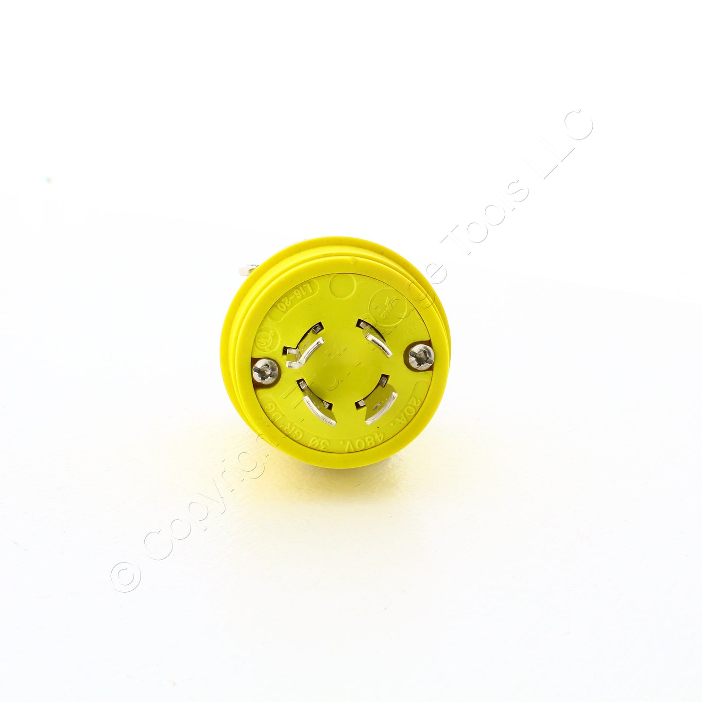 Eaton Yellow Corrosion Resistant Twist Locking Plug L16-20P 20A 480V 3� L1620PY