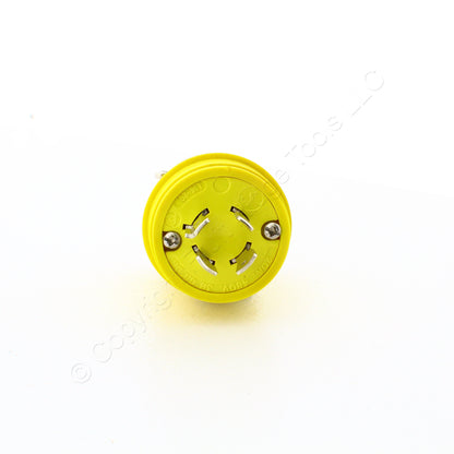 Eaton Yellow Corrosion Resistant Twist Locking Plug L16-20P 20A 480V 3� L1620PY