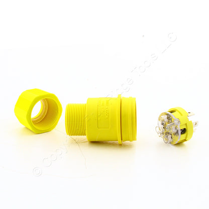 Eaton Arrow Hart Watertight Locking Plug Nema L20-20P 20A 347/600V 3�Y L2020PW