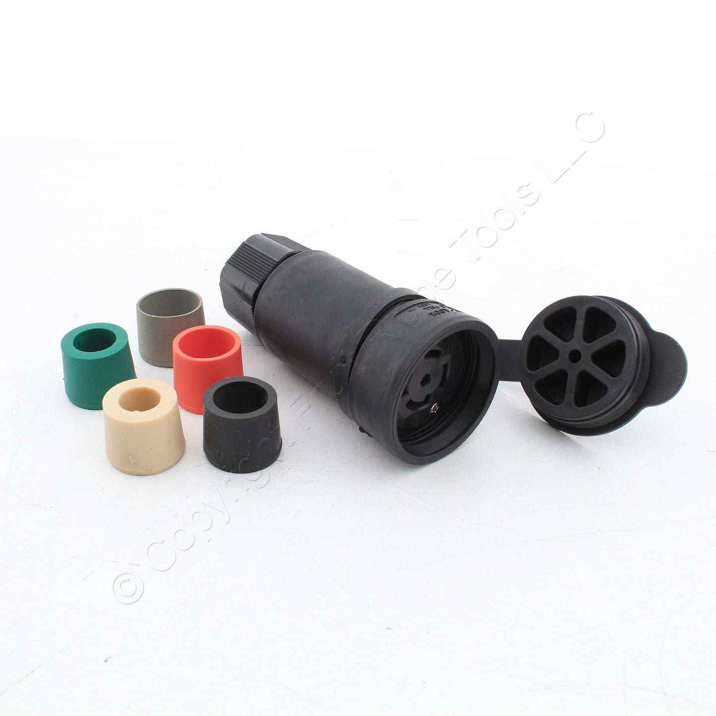 Eaton L2130CWBK Black Watertight 30A Locking Connector Plug L21-30R 120/208V 3?Y
