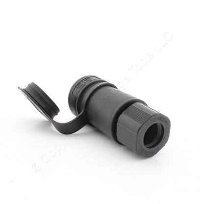 Eaton L2130CWBK Black Watertight 30A Locking Connector Plug L21-30R 120/208V 3?Y