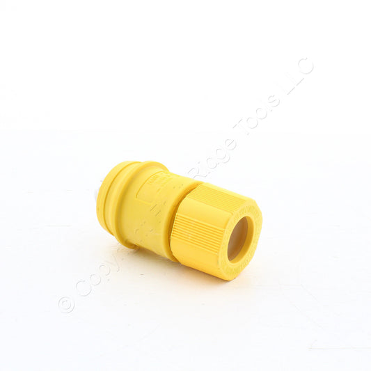 Eaton Yellow Watertight Locking Plug Nema L23-20R 20A 347/600V 3PHY 4P5W L2320PW