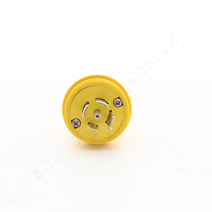 Eaton Yellow Watertight Locking Plug Nema L23-20R 20A 347/600V 3PHY 4P5W L2320PW