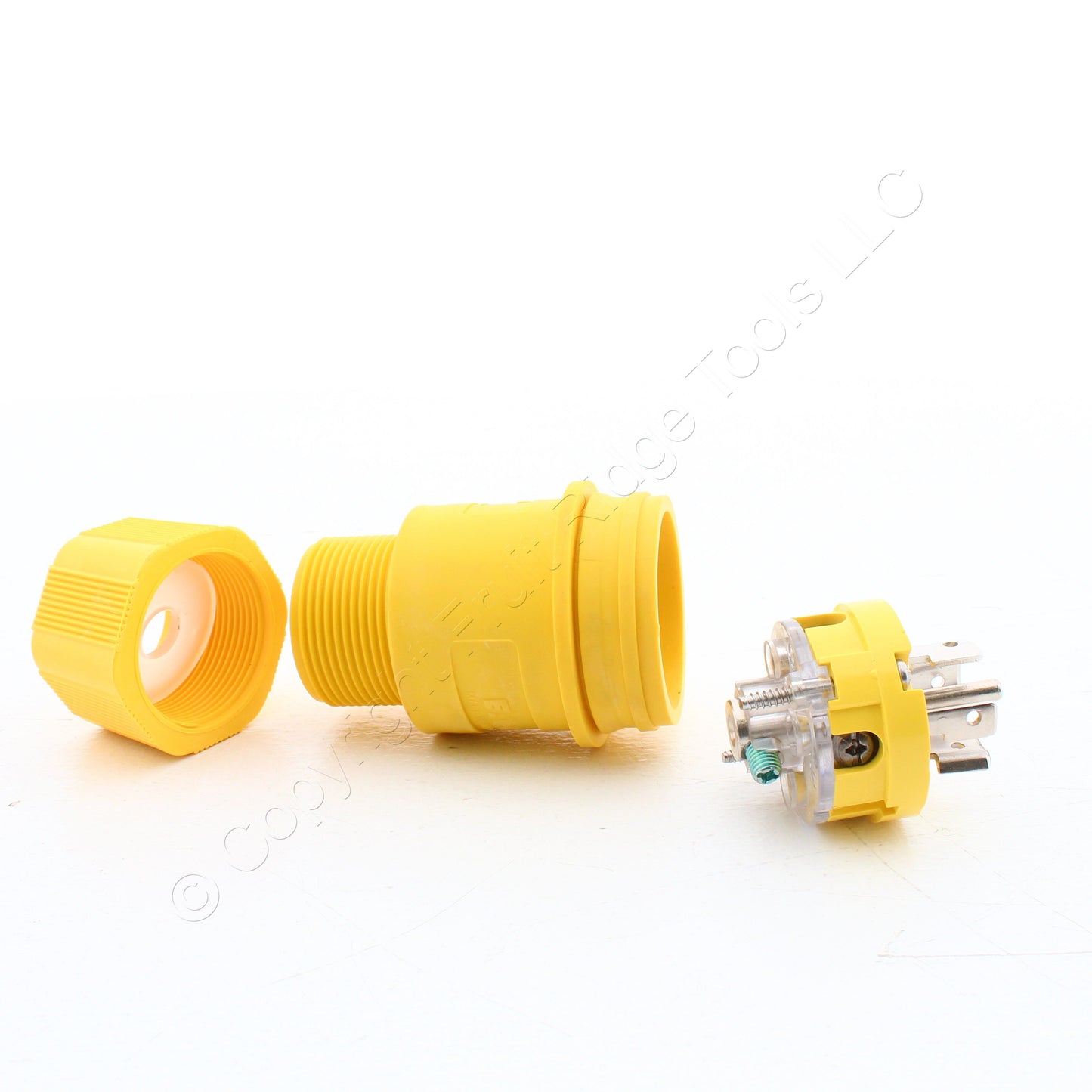 Eaton Yellow Watertight Locking Plug Nema L23-20R 20A 347/600V 3PHY 4P5W L2320PW