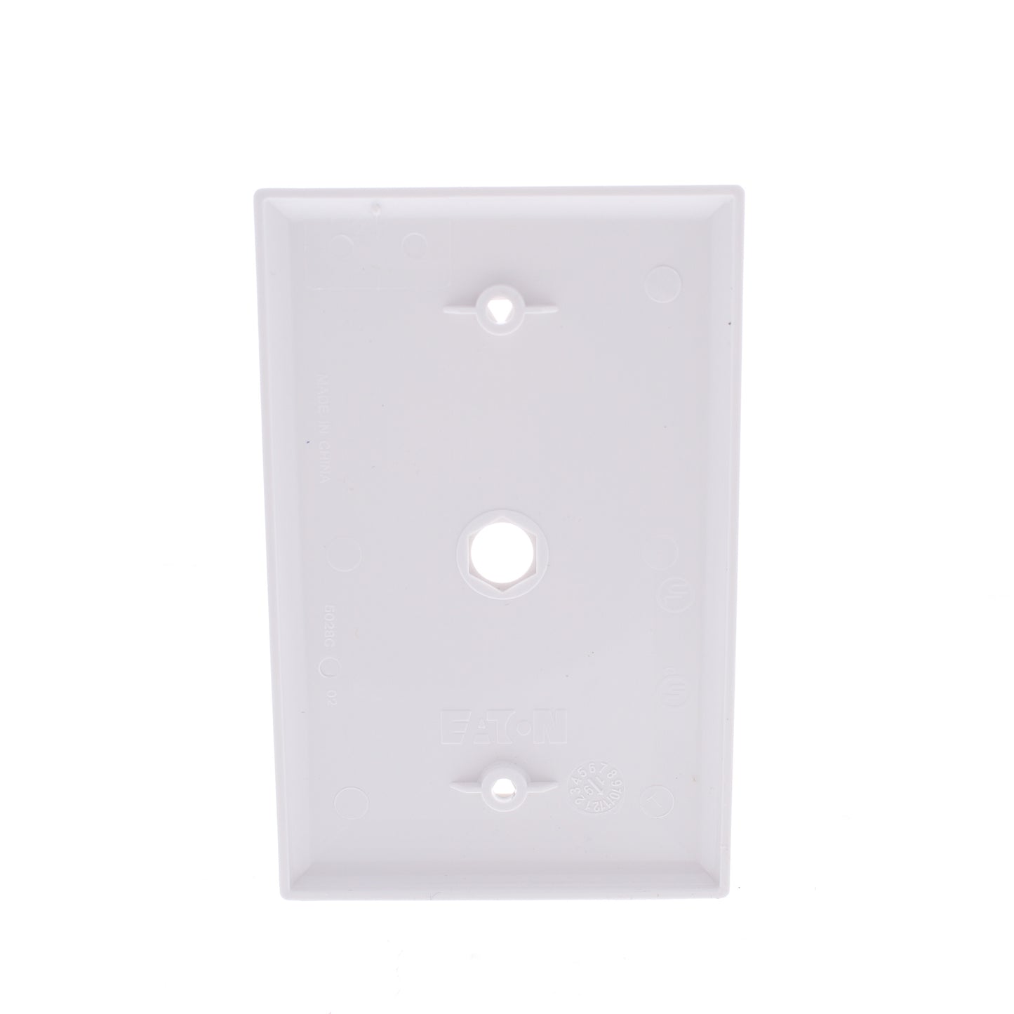 Eaton PJ11W White 1-Gang Phone .406" Unbreakable Mid-Size Covers Box Mount 20pcs