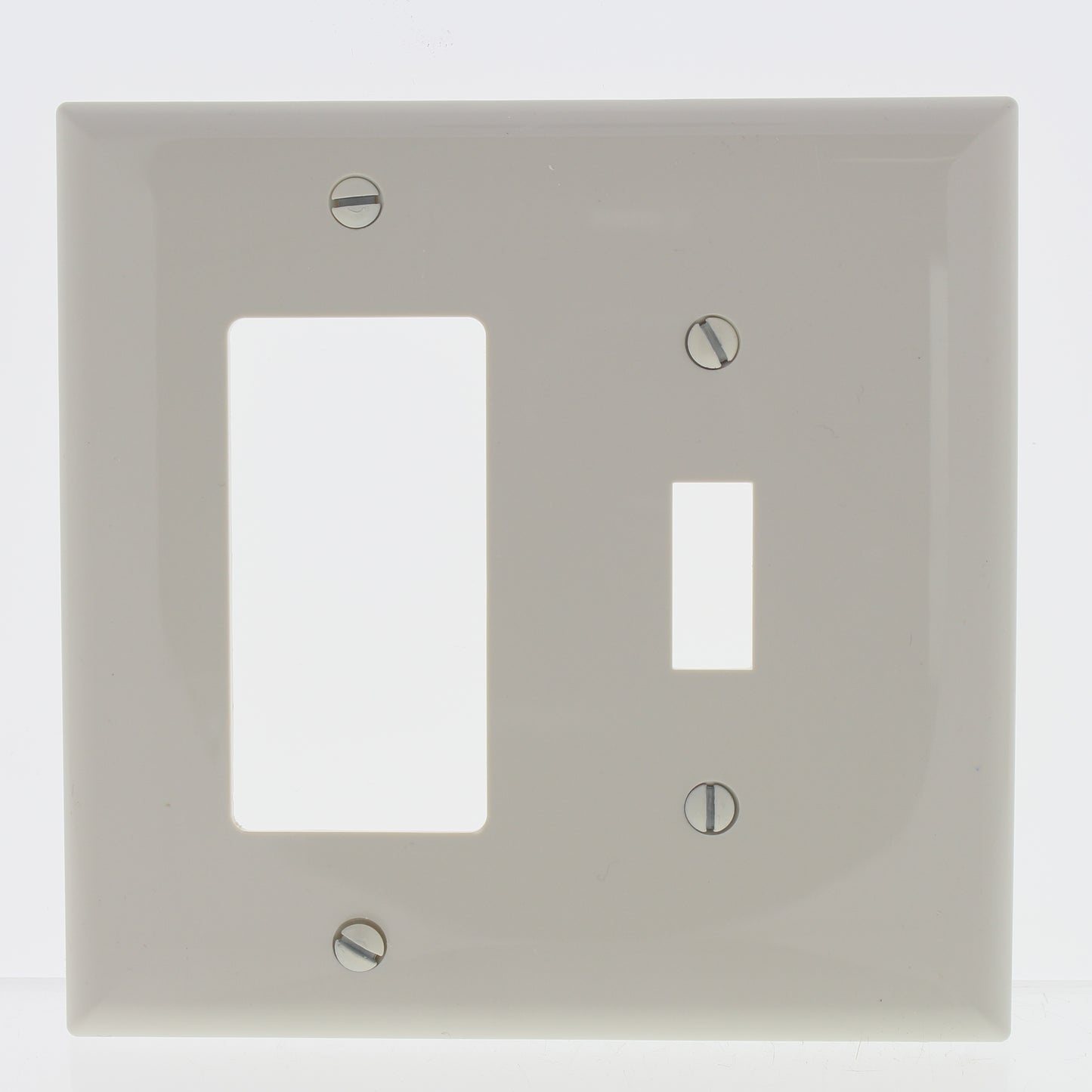 Eaton PJ126LA Light Almond 2-Gang Toggle Decorator GFCI Mid-Size Nylon Wallplate