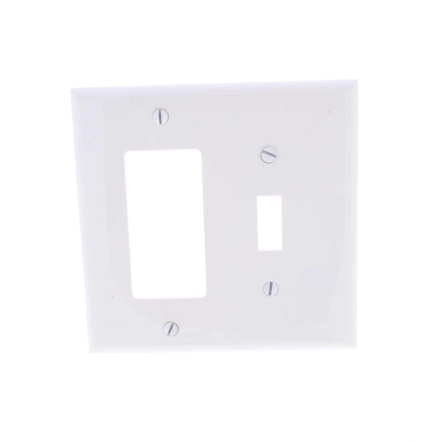 Eaton PJ126W White 2-Gang Toggle Decorator Unbreakable Mid-Size Wallplate 20pcs