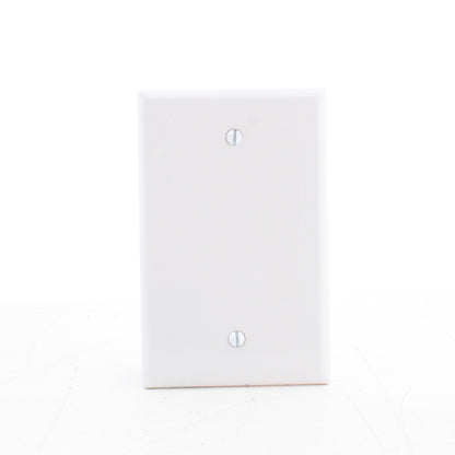Eaton PJ13W White 1-Gang Blank Unbreakable Mid-Size Wallplate Cover Box Mount