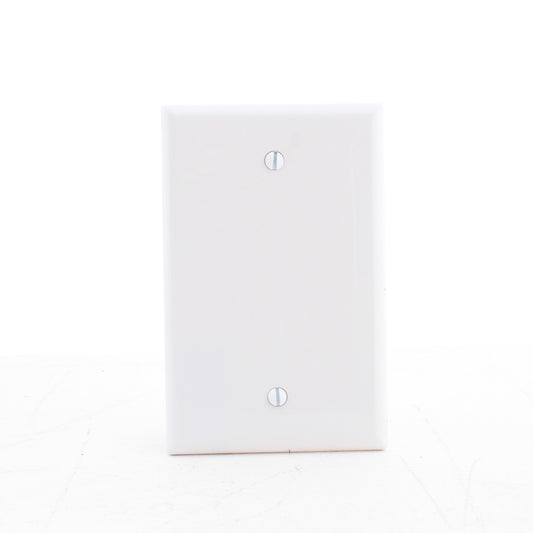 Eaton PJ13W White 1-Gang Blank Unbreakable Mid-Size Wallplate Cover Box Mount